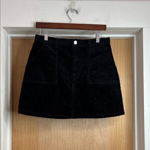 Monki Black Corduroy Skirt.       Size: 42